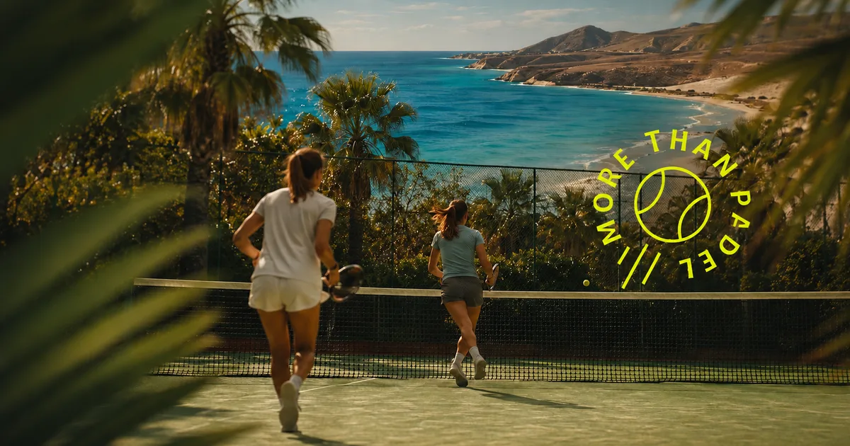 Padel court overlooking the sea on Fuerteventura